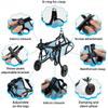 Adjustable Pet Wheelchair Cart Comfortable Rehabilitation Walking Assistant  Outdoor Use