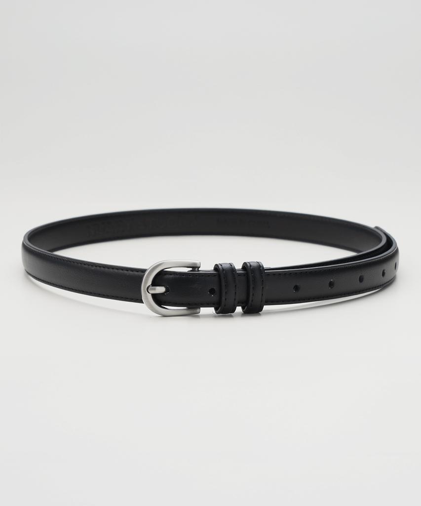 Nuateuseutyudio Basic Slim Round Leather Belt_6Color