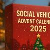 Social Vehicle Advent Calendar 24 Days Acrylic Ornament for Christmas Tree Decor Countdown Decoration for Kids Car Enthusiasts