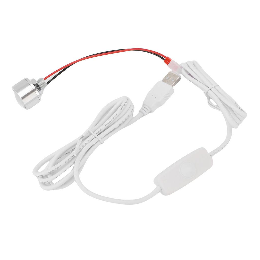 LED Spotlight Stepless Dimmable USB Plug In Spotlight 80LM 4000K 1W for Wall Art Jewelry Display Closet Hallway