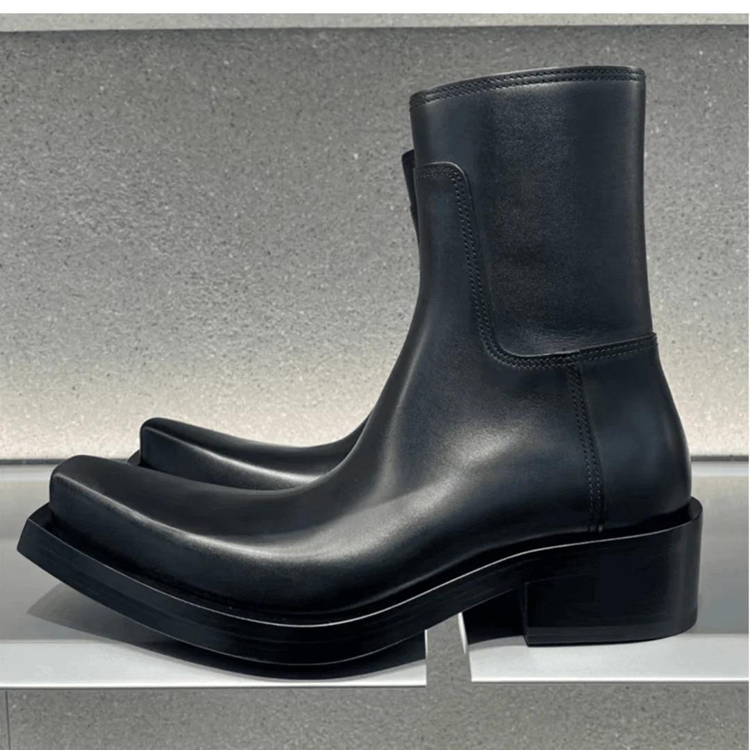 Fashion Shoes Cswo01 Men's Chelsea British Casual Fashion Handsome High-Top Trendy Inner Heightening Locomotive Boots Pointed Cm