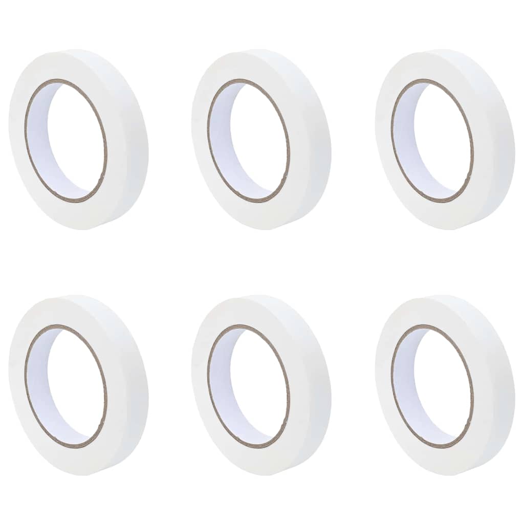 Painter s Masking Tape 6 pcs White 19 mm x 50 m Paper