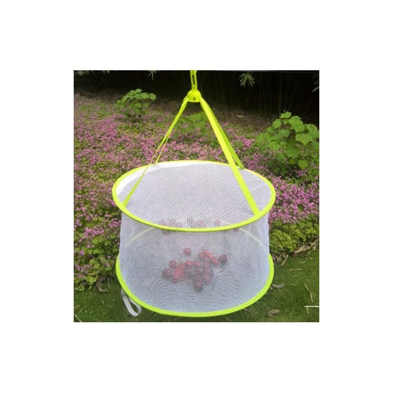 Foldable Clothes Drying Mesh Basket With Large Diameter For Sweaters And Underwear Drying