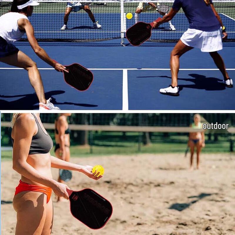 Jiemai Professionelles Glasfaser-Pickleball-Schläger-Set V-06