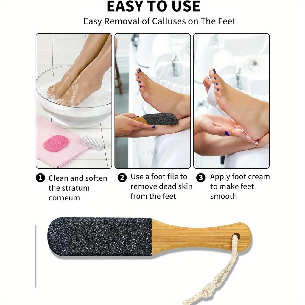 2pcs Callus Remover Foot Scrubber Colossal Foot File Foot Care and Foot Exfoliator Foot Rasp Pedicure Tools Pumice Stone