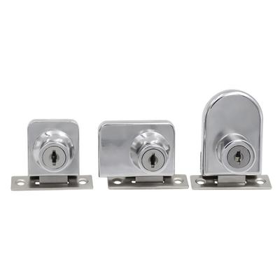 Thicken Glass Cabinet Lock Showcase Single Double Display Cabinet Safety Lock Zinc Alloy Mobile Phone Counter Lock