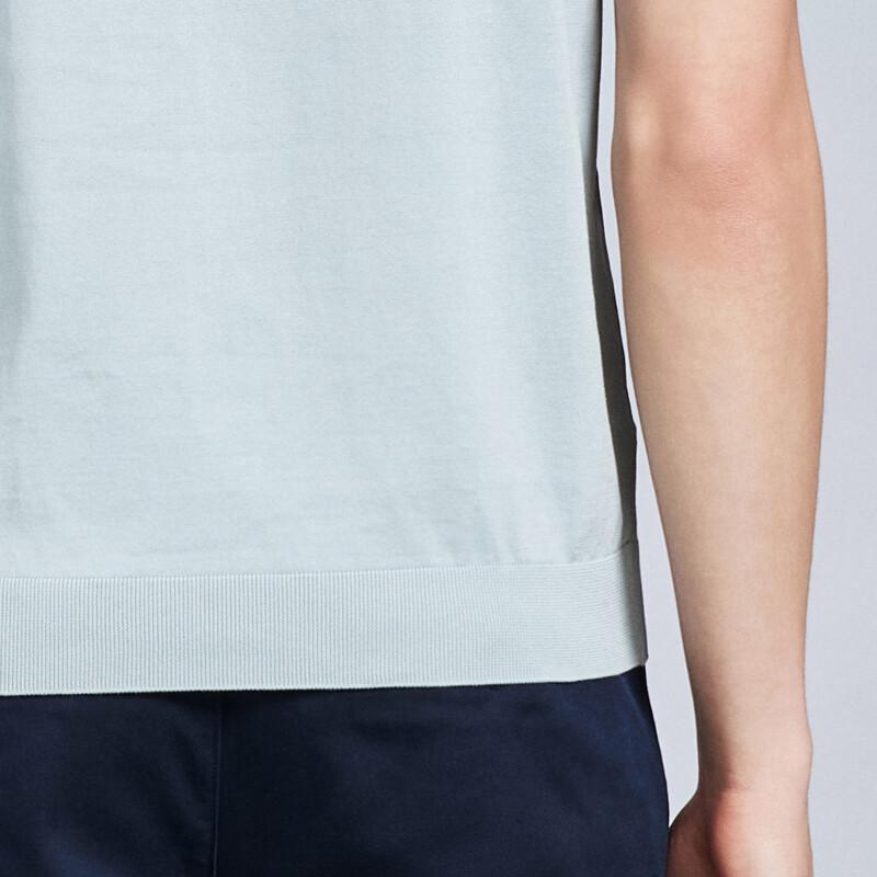 Men's Silk Blend Casual Polo Shirt