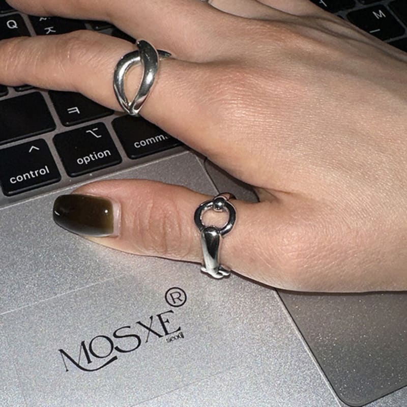 

mosxe [925silver] Horsebit ring silver