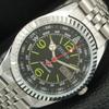 VINTAGE CITIZEN AUTOMATIC 8200 REFURBISHED JAPAN MENS BLACK DIAL WATCH A446844-1