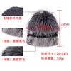 New fur hat Rex rabbit hat thickened versatile fox hair mushroom hat women's winter warm hat
