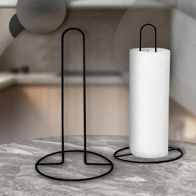 1 Stück Küchenrollenhalter Badezimmerpapierhandtuchhalter Silber Mahlzeitenständer Heimküchenaufbewahrungszubehör
