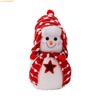 K1AE Christmas Snowman Decorations Plush Snowman Ornaments for Garden Outdoor Party