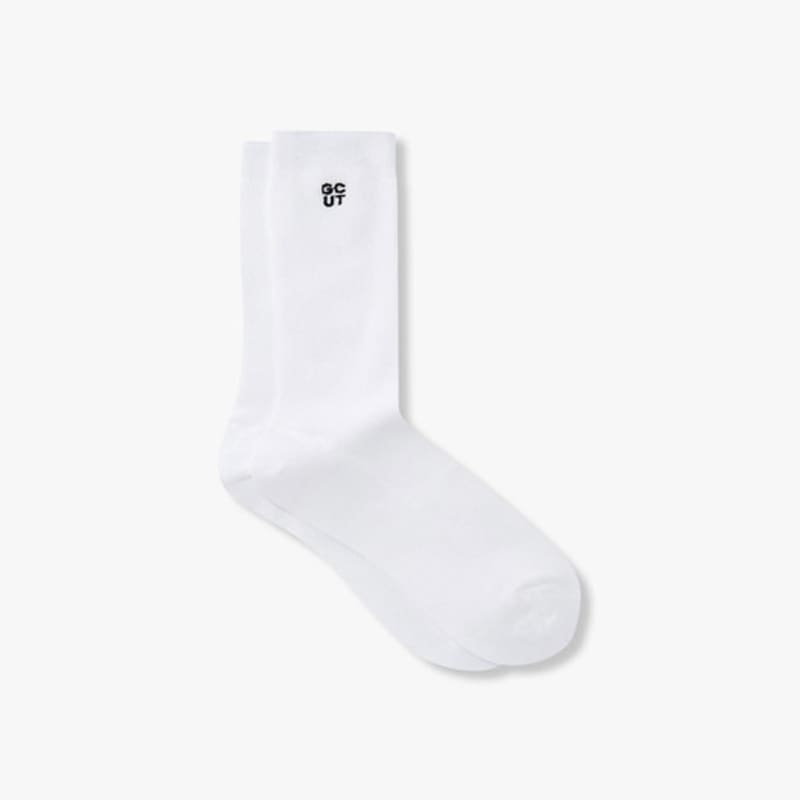 GCUT Mini Logo Metallic Socks_Ivory 7215284402