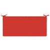 Bench Cushion SOEST 100percent  Polyester Red 120 X 50 X 8 Cm