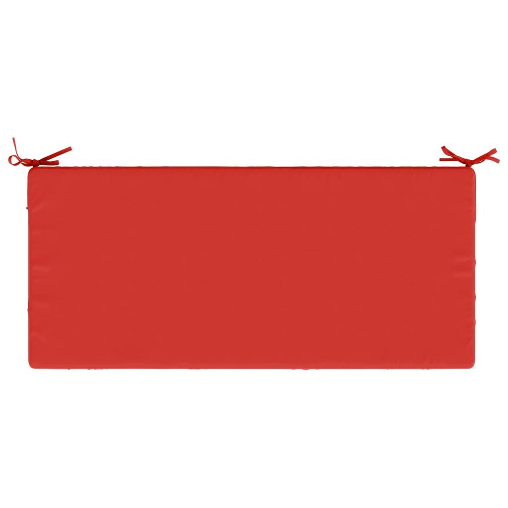 Bench Cushion SOEST 100percent Polyester Red 120 X 50 X 8 Cm