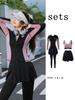 Four-Piece Plus Size Sun Protection Swimsuit Set: Long Sleeve, Conservative Design, Surfing & Swimming Wear with Long Pants - 2024.