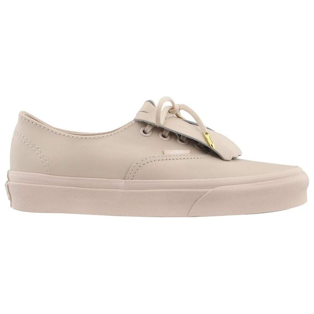 Vans Authentic Fringe Leather Whisper Pink Unisex Sneakers Gold VN0A3DPFOES