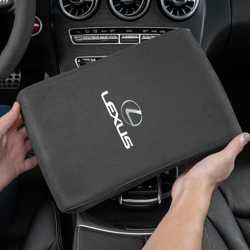Mata podwyższająca do schowka podłokietnika samochodowego, zamszowa podkładka pod dłoń do Lexus RX300 IS200 IS250 ES350 Ct200h UX250h NX300h RX350 ES300h RX400h NX IS300h