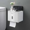 Waterproof Toilet Paper Holder Storage Box Wall Mounted Toilet Roll Dispenser Portable Toilet Paper Holder Bathroom Accessories