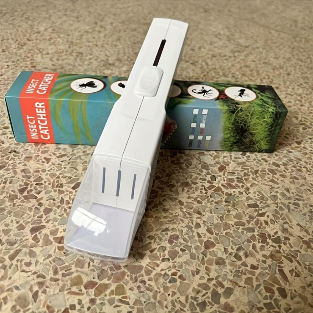 

1 шт. Портативная ловушка для насекомых, Прочный пластик, Безопасная, Использование без электричества, для Паука, Пчелы, Таракана, Бытовая и для улицы белый