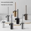 304 Stainless Steel Bathroom Toilet Brush Set - Floor & Wall Mounted