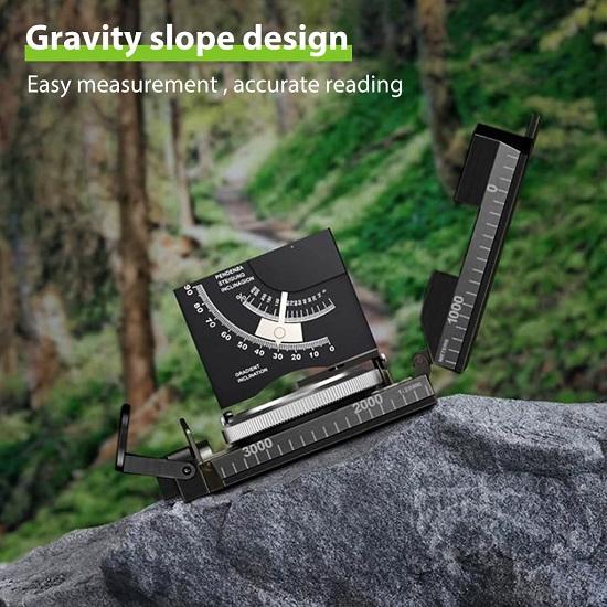 Brújula de alta precisión para senderismo y acampada, brújula militar resistente al agua con esfera que brilla en la oscuridad y regla de medición.