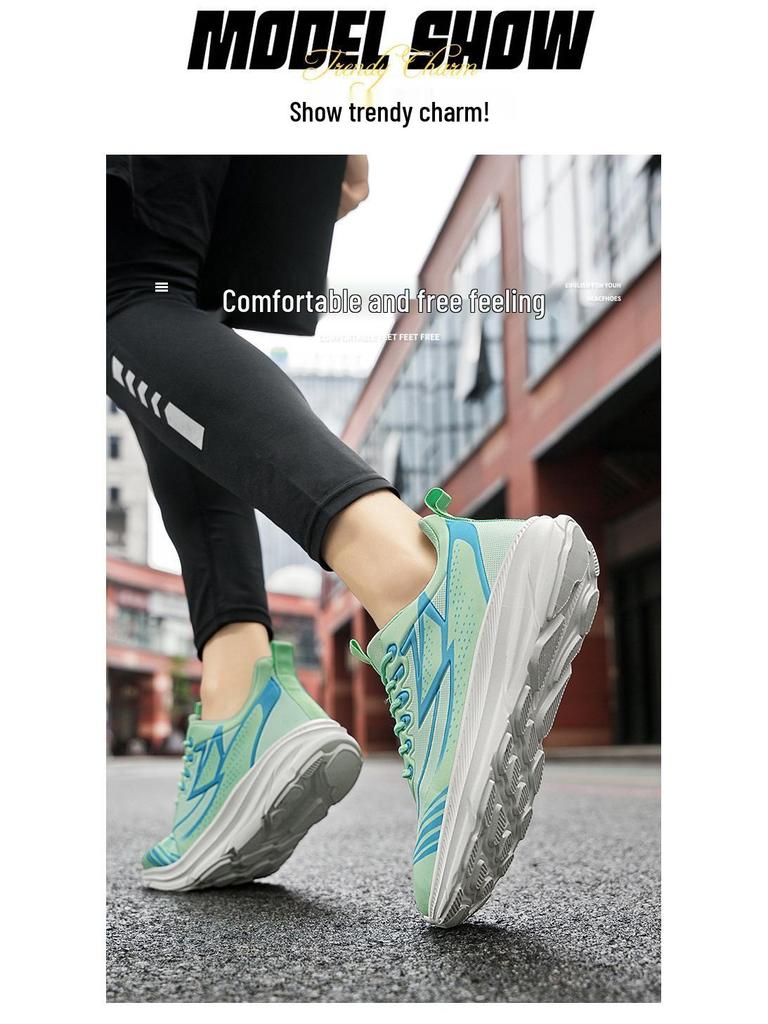 Unisex Plus Size Lightweight Mesh Sneakers - Breathable, Shock-Absorbing, Soft Sole Running Shoes (Sizes 45-46)