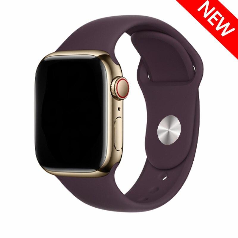 Silikonový řemínek pro řemínek Apple Watch 44 mm 49 mm 45 mm 41 mm 40 mm 42 mm 38 mm náramek iwatch série 9 7 se 3 4 5 6 8 Pásek Ultra2