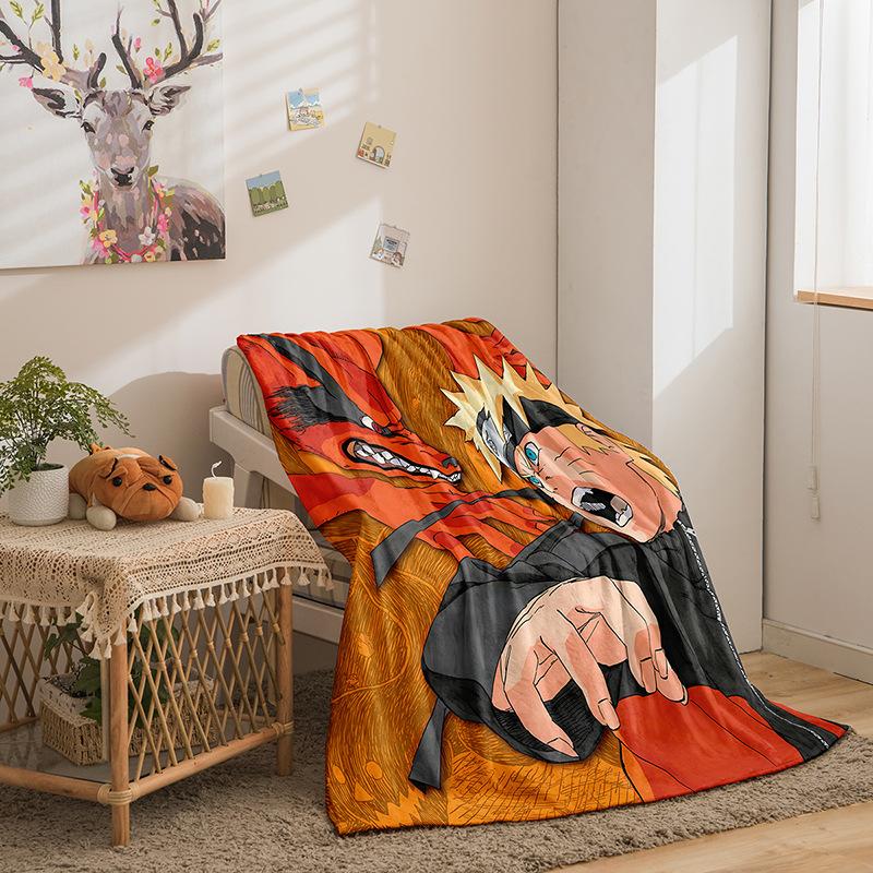 Animation Hokage Serie Flanelldecke 3D-Druck Sofadecke Verdickte Decke