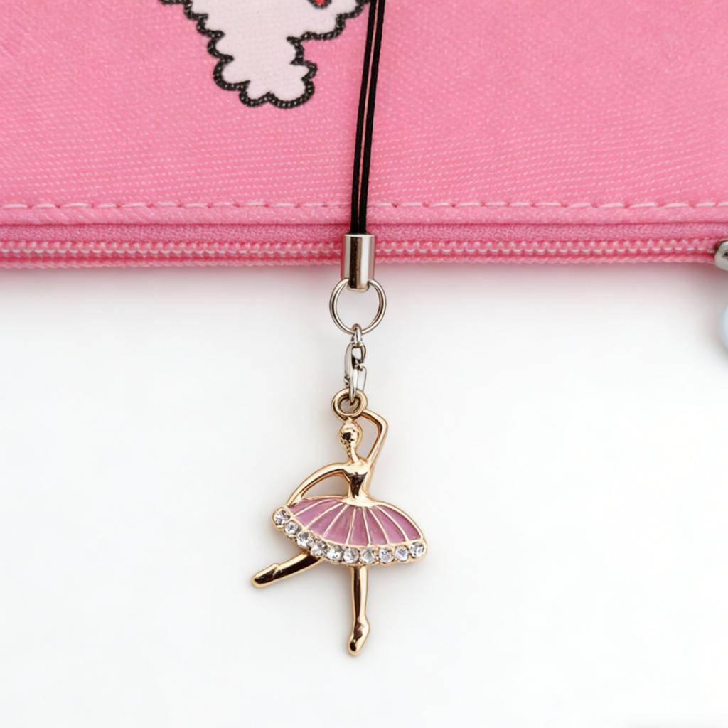 Ballet Girl Phone Lanyard, Stylish Bag Keychain, Suitable for Phones, Cameras, Notebooks and Bags, Is a Perfect Gift for Close Friends