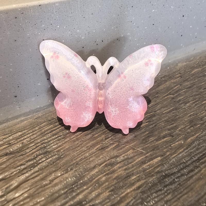 Dopamine Pearl Butterfly Beaded Jelly Shoes Sandals Accessory Diy Decorative Shoe Flower Slippers Shoe Buckle Accessories