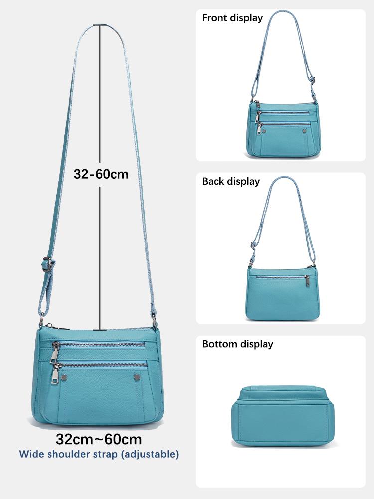 Zency Luxury Leather Shoulder Bag For Women's Design Handbag