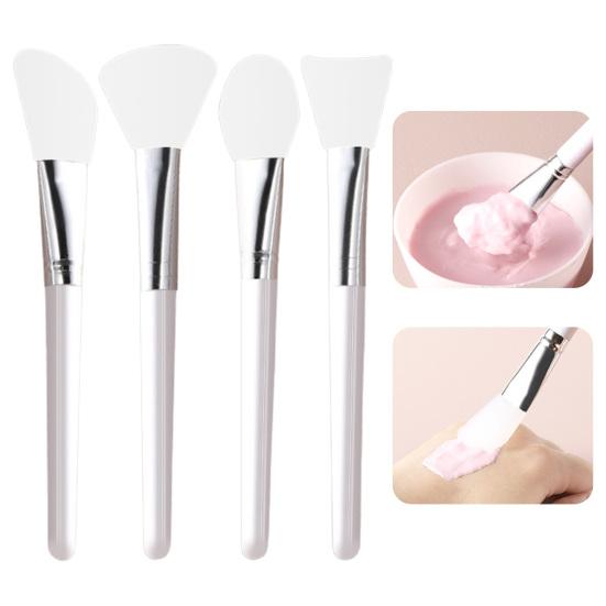 

4Pcs Beauty Brushes Compact Lightweight Portable Reusable Apply Masque Mud Clay Cream Lotion Face Masque Brushes Beauty Supplies