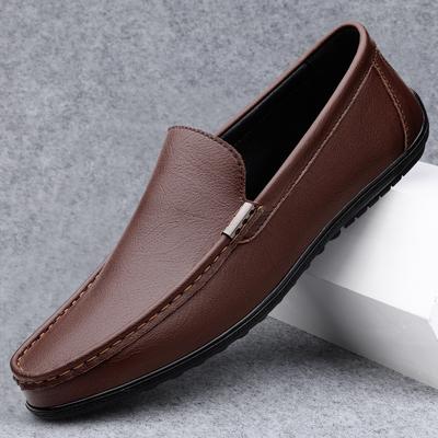 Mokasyny z prawdziwej skóry Męskie Design Mokasyny Moda Wsuwane Miękkie Płaskie Casualowe Buty Męskie Obuwie dla Dorosłych Ręcznie robione Buty Żeglarskie