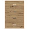 Sideboard Artisan Oak 60 X 31 X 84 Cm Engineered Wood