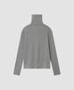 Deolil High-Neck Button Open T_Gray