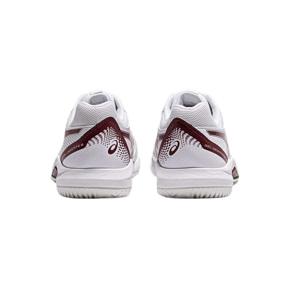 Asics Gel-Dedicate 8 Comfortable Versatile Shock Absorption Impact Resistance Rebound Low-Top Tennis Shoes Unisex Sneaker White 1041A237-100