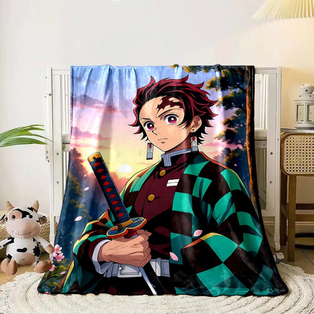 Green and black checkered pattern on a cloak. for all seasons blanket lunch break throw gift 80cm x 120cm