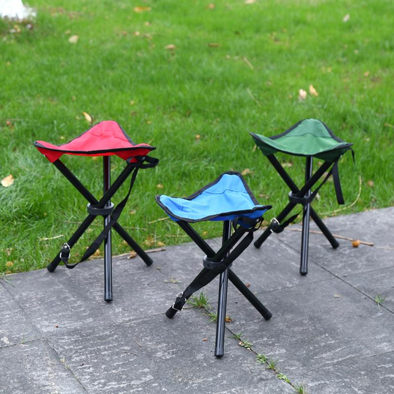 Outdoor Leisure Portable Folding Chair Three-Legged Stool Camping Travel Picnic Outdoor Activities Fishing Accessories