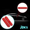 2pcs Car Door Protection Stickers Car Door Anti-collision Stickers Car Reflective Warning Stickers Auto Exterior Accessories