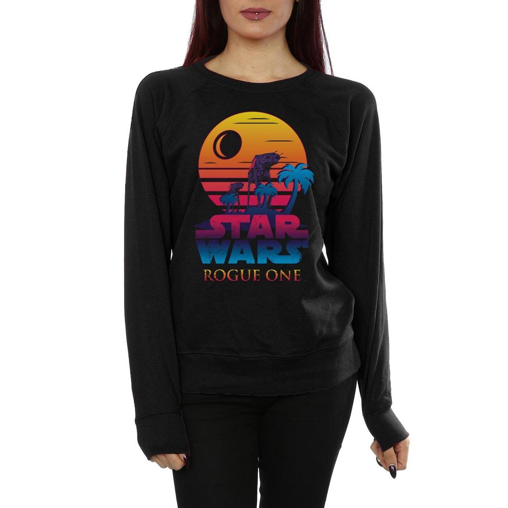 STAR WARS Felpa Donna/Ragazza Logo Rogue One Tramonto
