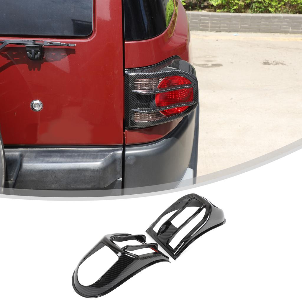 For Toyota FJ Cruiser 2007-2025 ABS Glossy Black Car Front Fog Light Bumper Frame Trim Headlight Cover Accessories