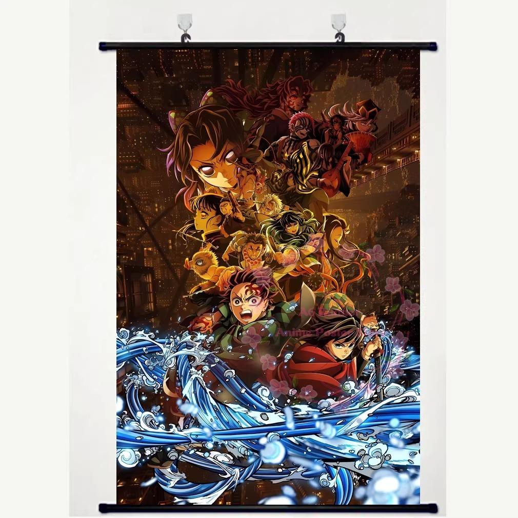Tasse D-Demon S-Slayer Château de Mugen Neuf Piliers Tomioka Giyu Tanjiro Papillon Ninja Affiche Rouleau Anime Produit Dérivé