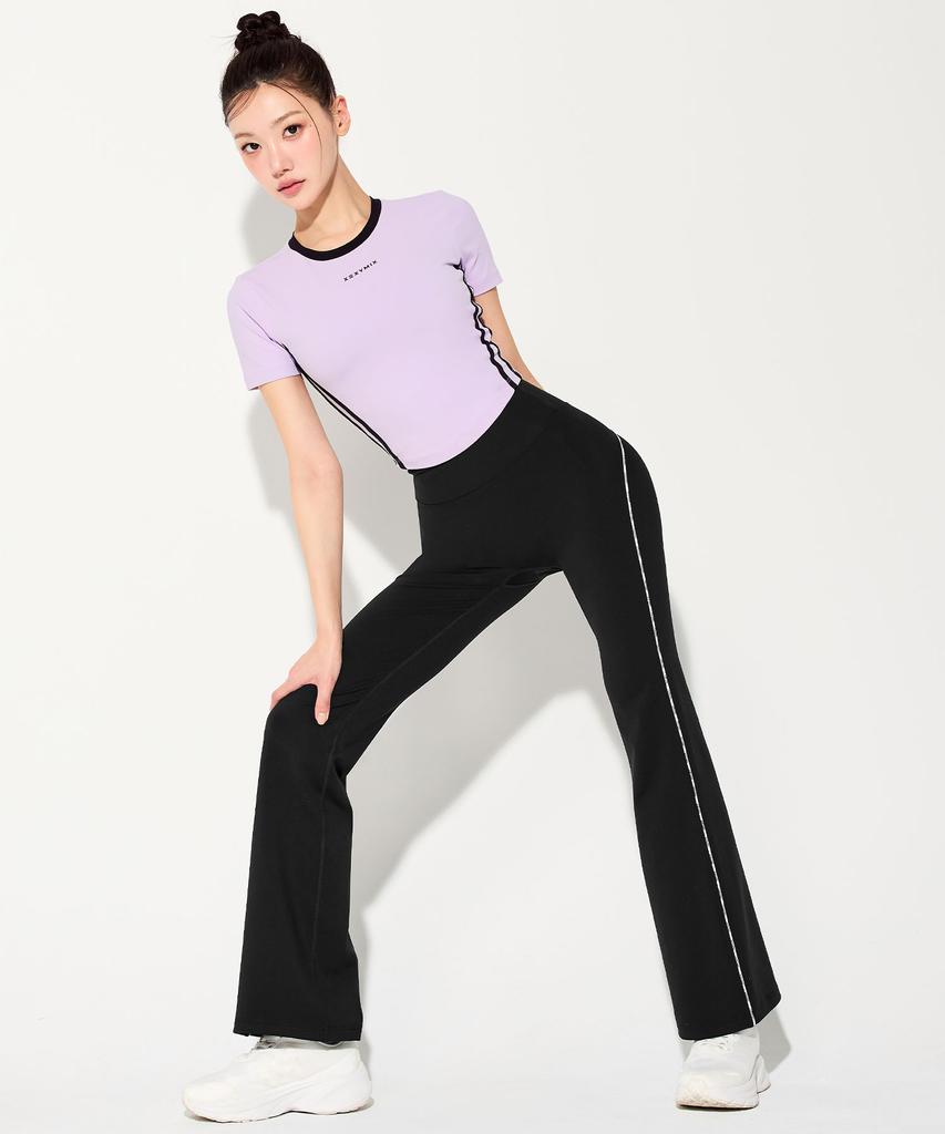 XEXYMIX Sporty Trackline Crop Short Sleeve Xfl2Ts1111