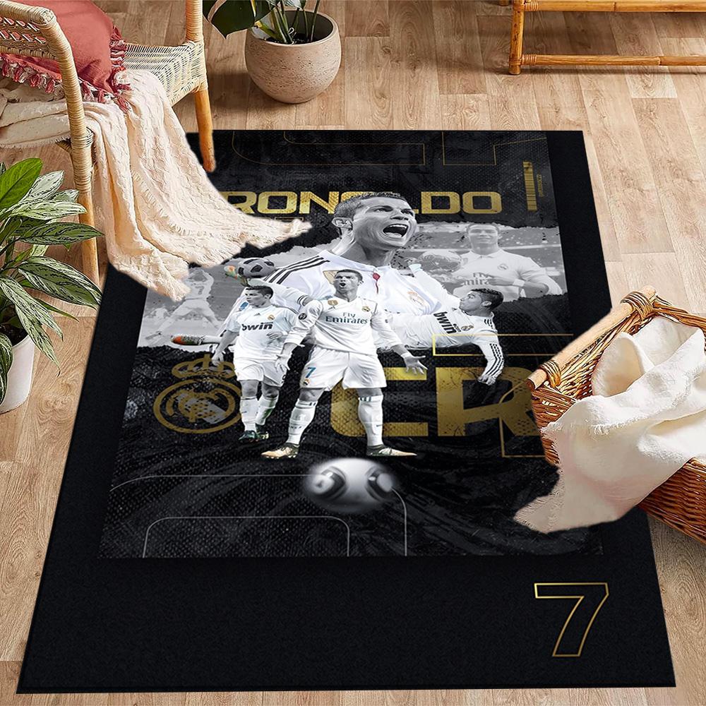 Football Players Action Carpet Suitable for Decorate Room Game Room Study Room Entryway Antislip Carpet Decorate Offices Spiritual Gift