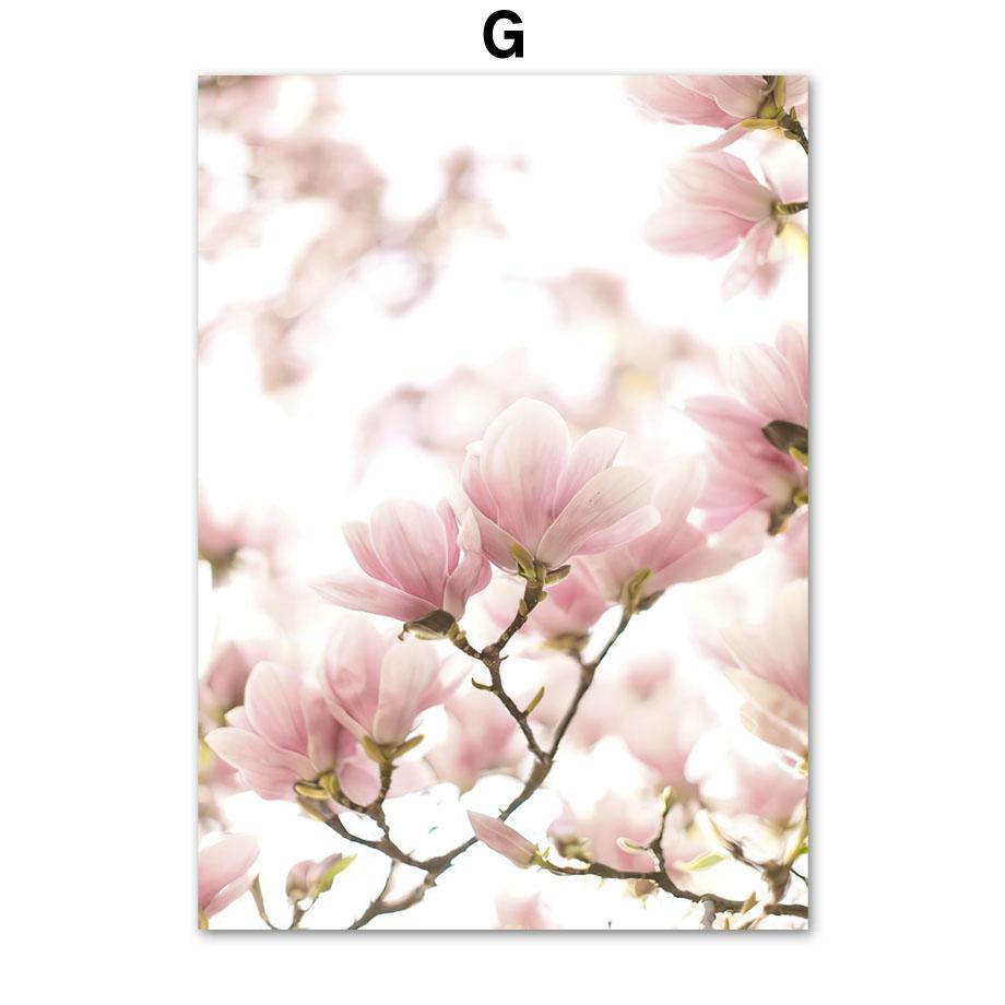 Rosa Körsbärsblommor Tåg Eiffeltornet Paris Cykel Nordiska Affischer och Tryck Duk Målning Väggkonst Bilder Vardagsrum Heminredning