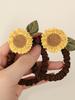 2pcs Sunflowers Hair Rope Hair Rings, Fixed Hair and Ponytail, Suitable for Thick Hair Thin Hair, Suitable for Women and Girls,