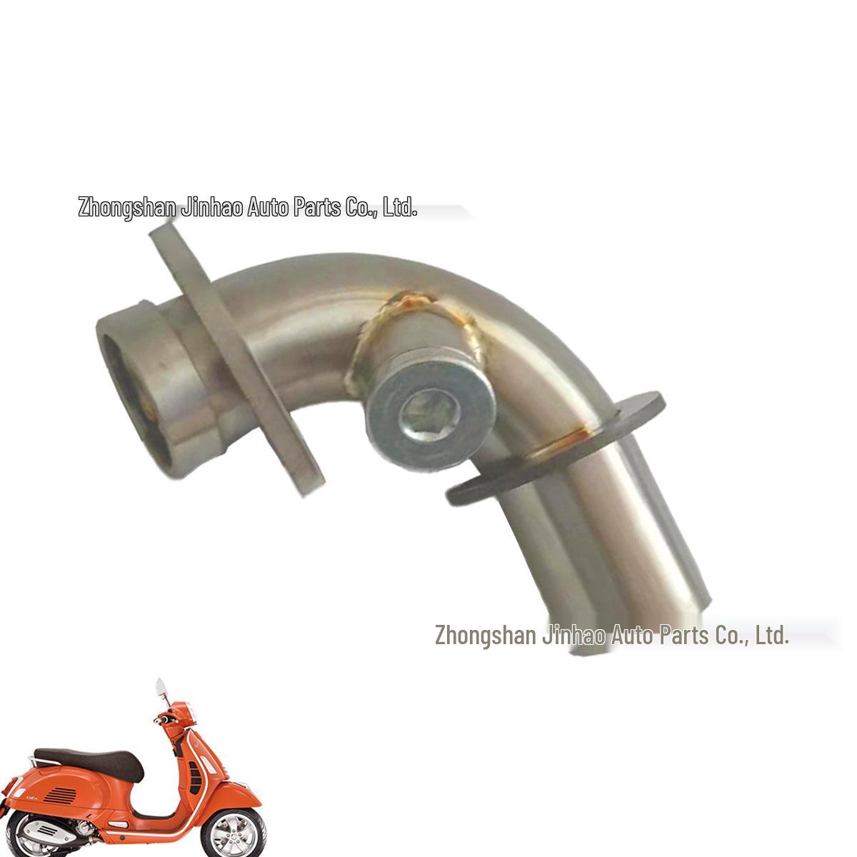 Vespa GTS300 Motorcycle Exhaust Pipe Upgrade - Front Section & Hexagonal Tail