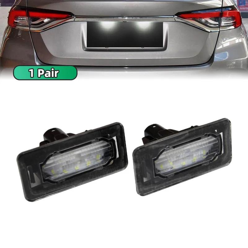 

1Pair LED Car Licence Number Plate Light Lamp White For Toyota Corolla 2014-2020 Signal Lamp Replace