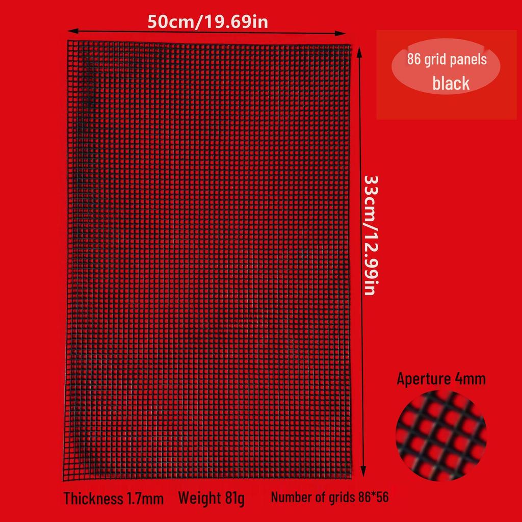 Feuille de Maille en Plastique pour Sacs DIY, Coins Arrondis, Trous Carrés, Diamètre 2,5 mm / 4 mm